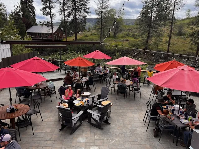 Riverside patio