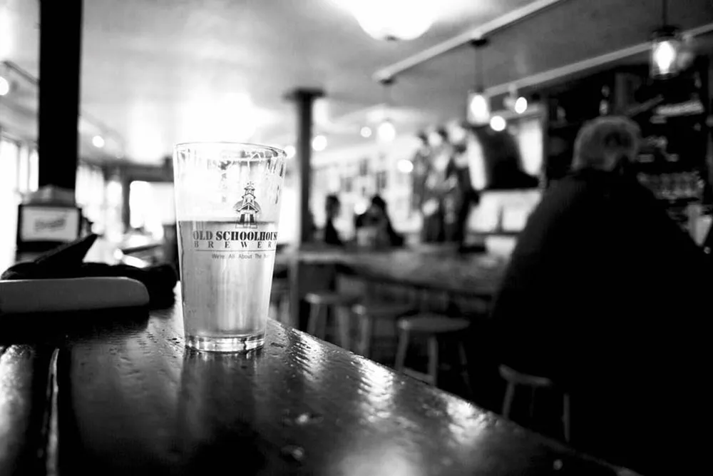 Pint at the bar