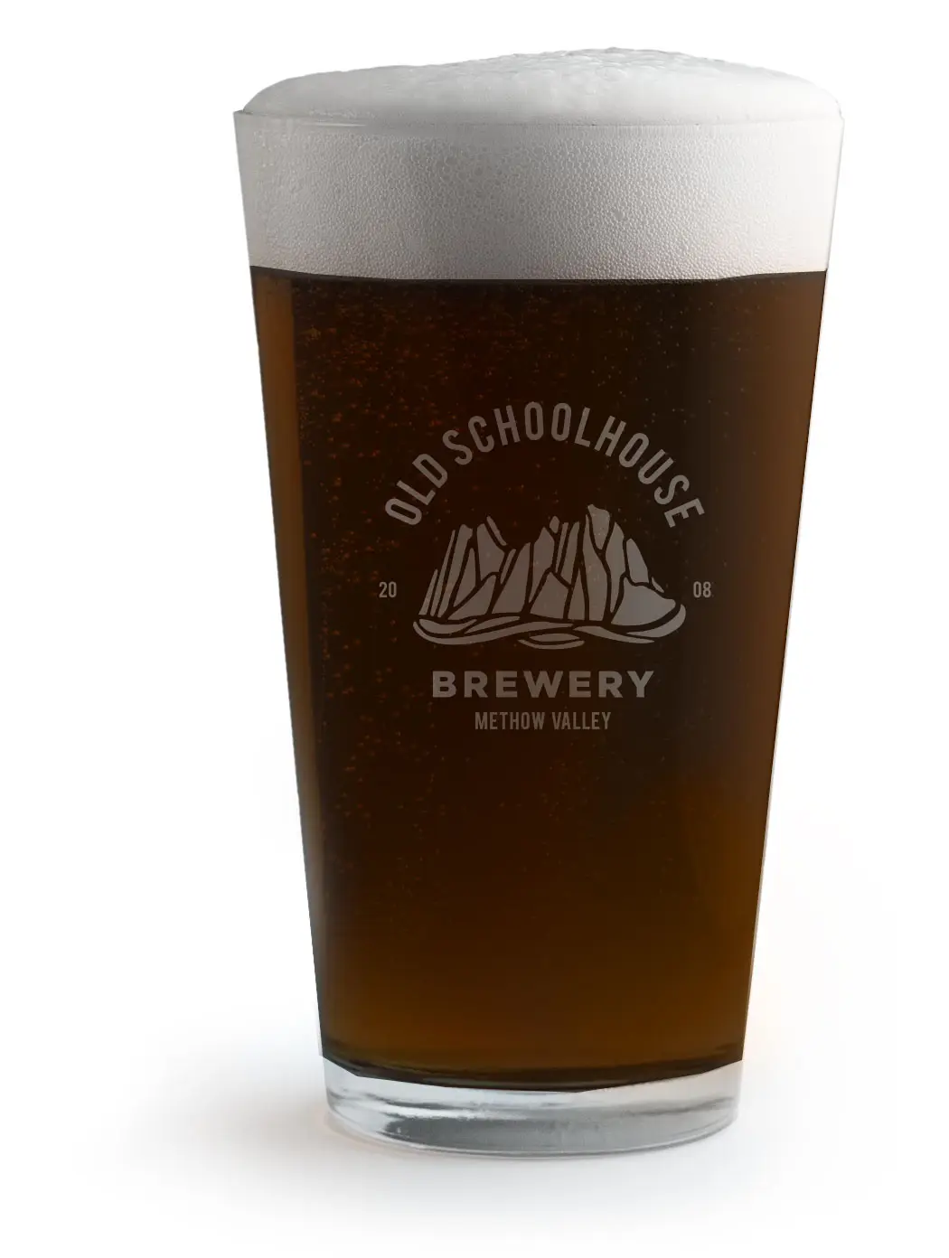 Dark beer in an OSB pint glass